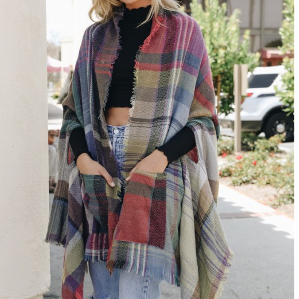 Autumn Pocketed Ruana